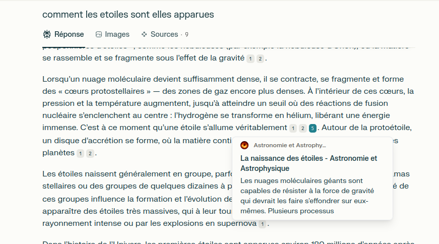 Reponses web